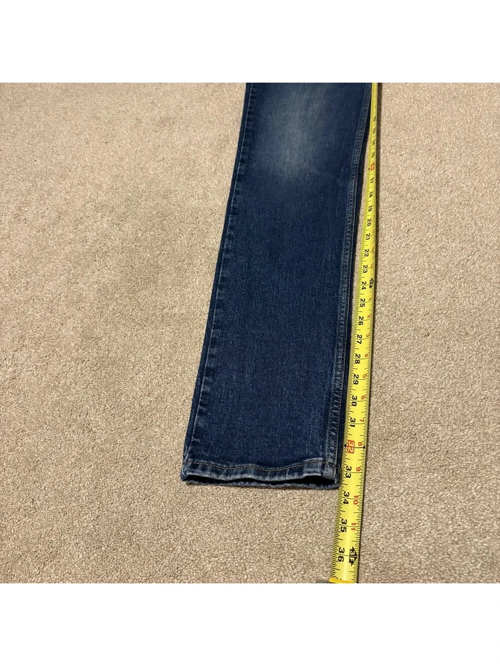 Levi's 511 Slim Fit Jeans Mens 32x34 Blue Dark Wash Tapered Leg Denim Classic